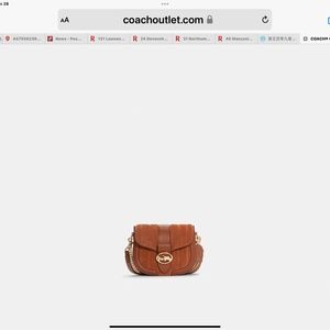 COACH - Georgie Saddle Bag With Linear Quilting